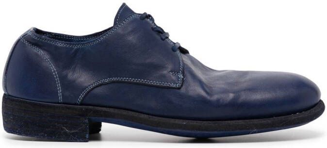 Guidi Derby veterschoenen Blauw