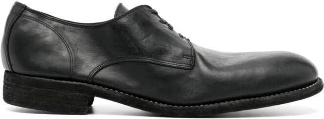 Guidi Leren derby schoenen Zwart