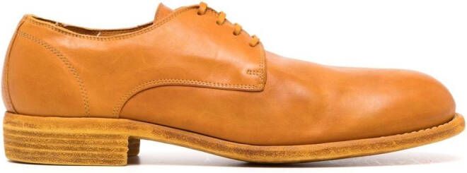 Guidi Leren Derby schoenen Oranje