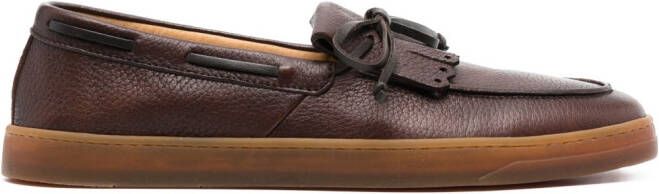 Henderson Baracco Idra leren loafers Bruin