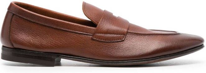 Henderson Baracco Leren loafers Bruin