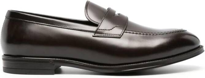 Henderson Baracco Leren loafers Bruin