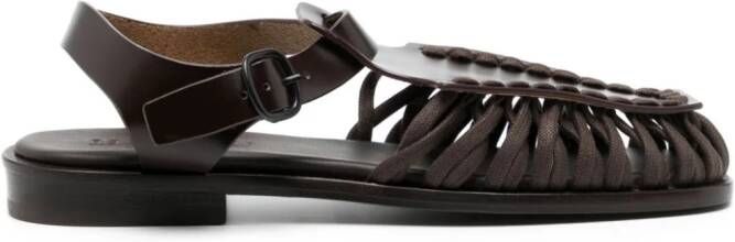 Hereu Alaro leren sandalen Bruin