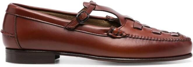 Hereu Ferriol T-Bar leren loafers Bruin