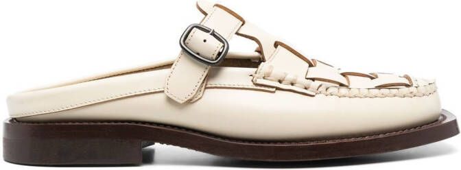 Hereu Leren loafers Beige