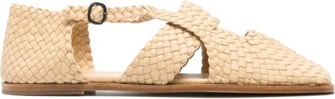 Hereu Serra geweven slippers Beige