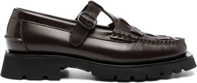 Hereu Soller Sport leren loafers Bruin