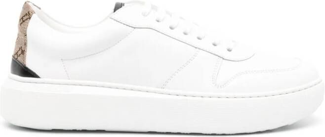 Herno Leren sneakers Wit