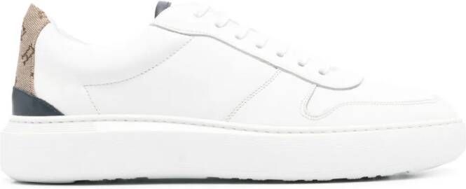 Herno Leren sneakers Wit