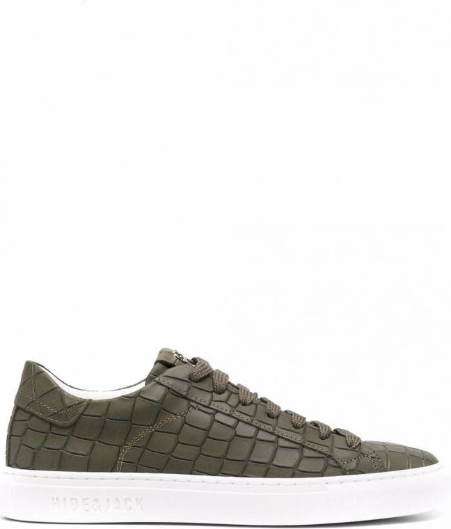 Hide&Jack Essence Croco sneakers Groen