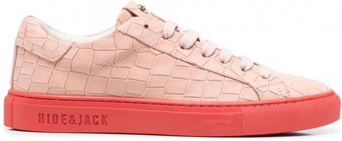 Hide&Jack Essence Croco sneakers Roze