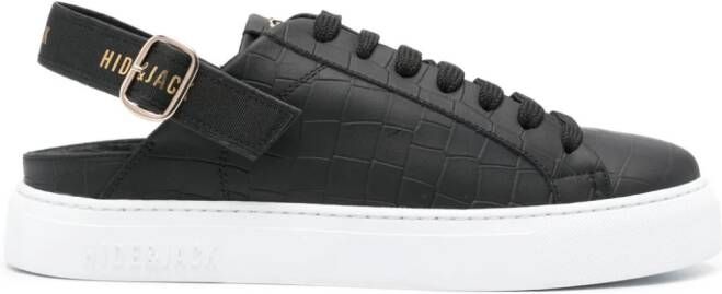 Hide&Jack Sabot Croco sneakers Zwart