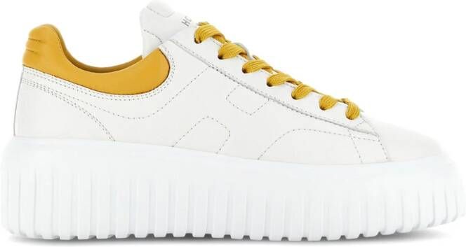 Hogan H-Stripes sneakers met plateauzool Wit