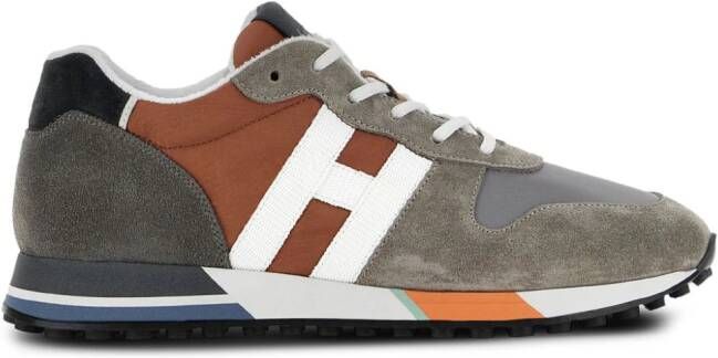 Hogan H383 sneakers met vlakken Bruin