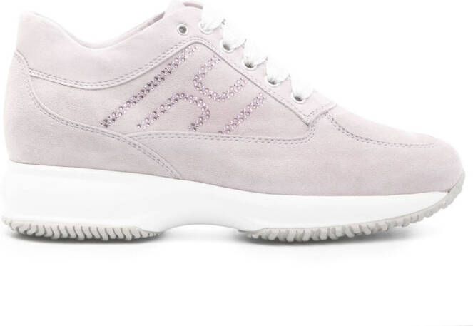 Hogan Interactive suède sneakers Roze