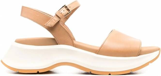 Hogan Leren sandalen Beige