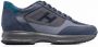 Hogan Leren sneakers heren Stof leerrubber leer 5 5 Blauw - Thumbnail 1