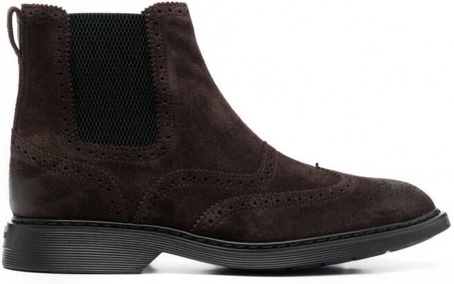 Hogan Chelsea slip-on laarzen Bruin