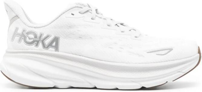 HOKA Clifton 9 chunky sneakers Grijs