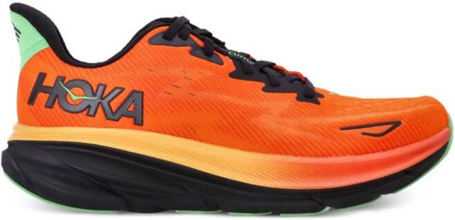 HOKA Clifton 9 sneakers met vlakken Oranje