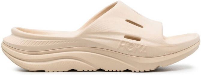 HOKA Ora Recovery slippers Beige