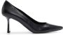 HUGO 70mm pointed-toe leather pumps Zwart - Thumbnail 1