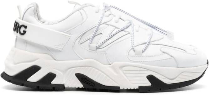 Iceberg Spyder Look leren sneakers Wit