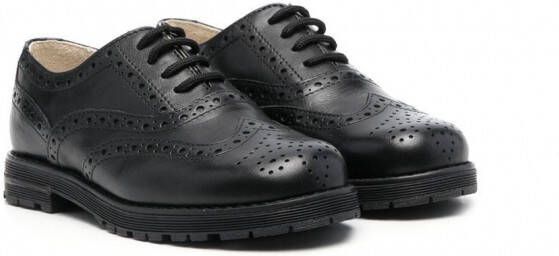 Il Gufo Brogues met veters Zwart