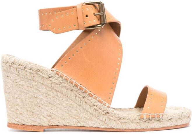 ISABEL MARANT Candy sandalen met sleehak Bruin