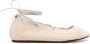 ISABEL MARANT Belna ballerina's met veters Beige - Thumbnail 1