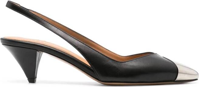 ISABEL MARANT Elina 50 mm leren pumps Zwart