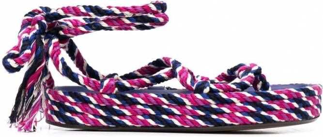 ISABEL MARANT Erol sandalen met touw Roze