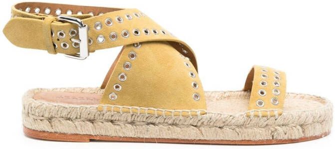 ISABEL MARANT Espadrilles met studs Geel