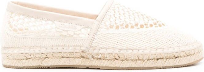 ISABEL MARANT Kery gehaakte espadrilles Beige