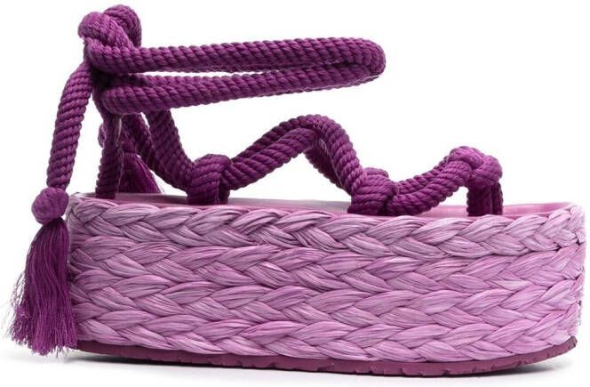 ISABEL MARANT Sandalen met plateauzool Paars