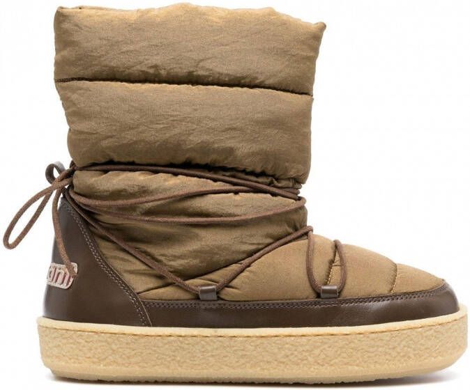 ISABEL MARANT Zimlee gewatteerde snow boots Groen