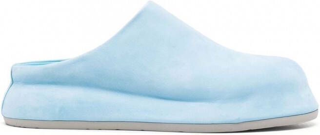 Jacquemus Bricciola suède muiltjes Blauw