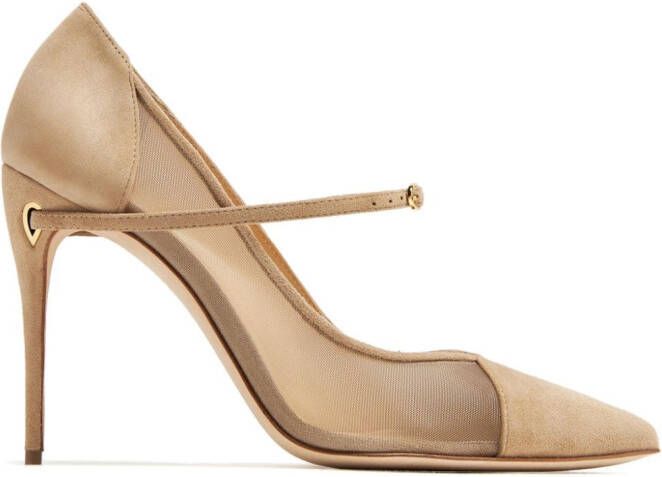 Jennifer Chamandi Lorenzo suède pumps Beige