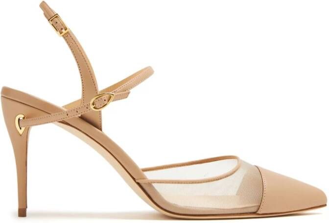 Jennifer Chamandi Vittorio pumps met hak Beige