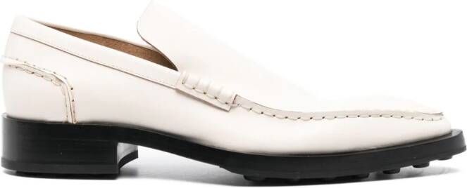 Jil Sander Loafers met puntige neus Wit