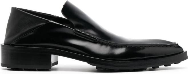 Jil Sander Loafers met puntige neus Zwart