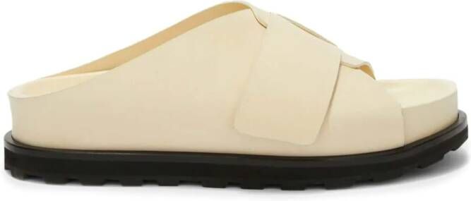 Jil Sander Slippers met plateauzool Beige