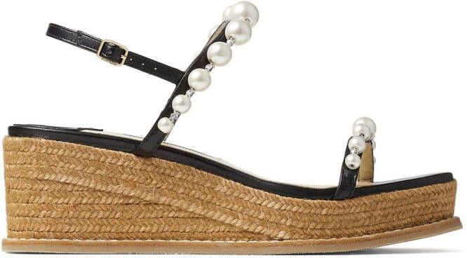 Jimmy Choo Amatuus sandalen met sleehak Zwart