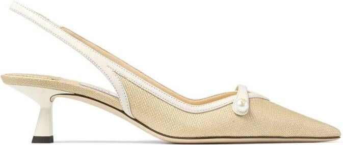 Jimmy Choo Amita 45 mm sandalen Beige