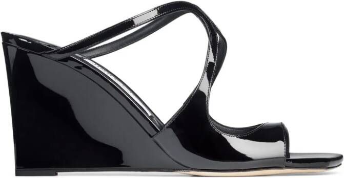 Jimmy Choo Anise sandalen met sleehak Zwart