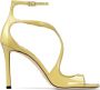 Jimmy Choo Azia leren sandalen 95 mm Geel - Thumbnail 1