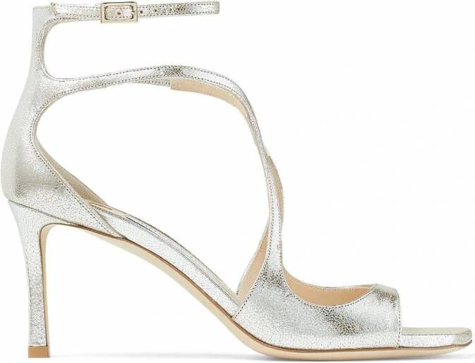 Jimmy Choo Azia metallic sandalen Zilver