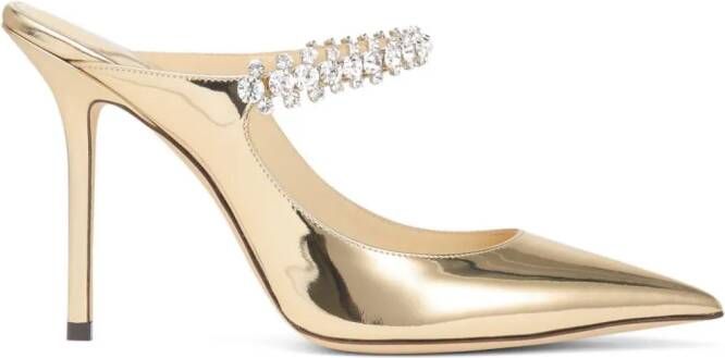 Jimmy Choo Bing leren muiltjes Goud