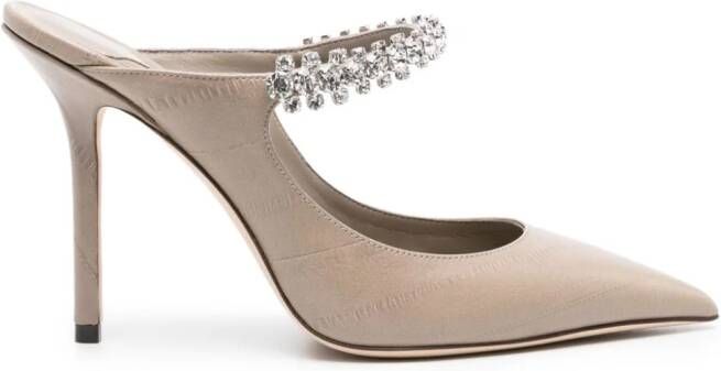 Jimmy Choo Bing leren muiltjes Grijs