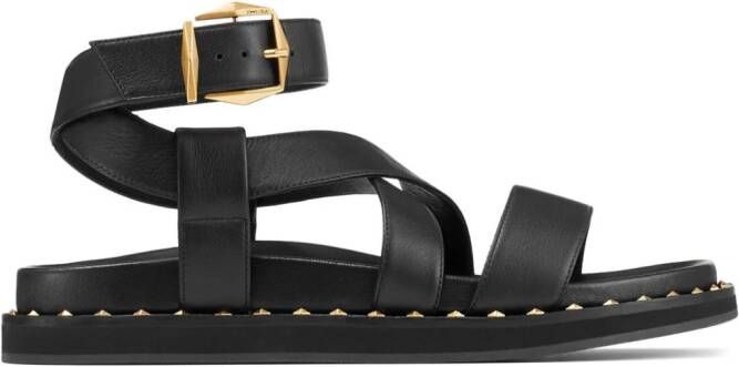 Jimmy Choo Blaise leren sandalen Zwart